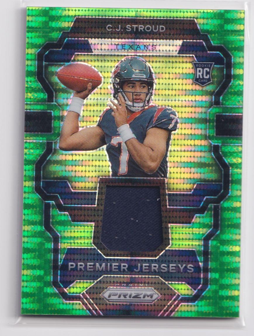 2023 Panini Prizm Premier Jerseys Neon Green C.J. Stroud RC #PJ-CJS