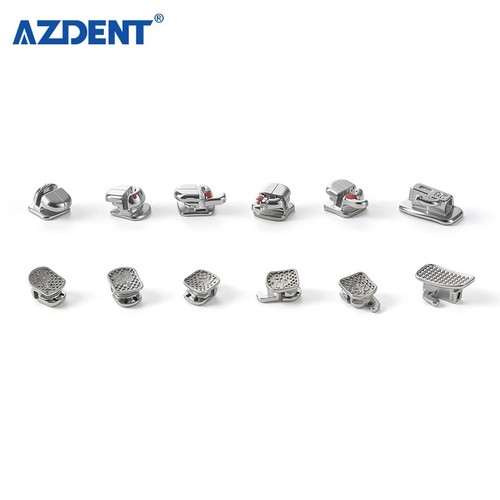 AZDENT Dental Orthodontic Self Ligating Bracket Roth/MBT.022 Braces with Tubes - Picture 9 of 27