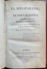 RARE - 1st EMPIRE - LA BONAPARTIDE or THE NEW ATTILA BY COURTOIS - EO 1819