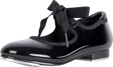 Toddler Girls Tap Shoes Mary Jane Style with Bow for Dance Class R