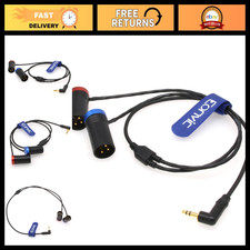 3.5mm Right-Angle TRS to Dual Low-Profile XLR Y Cable for Wireless Microphone Sy