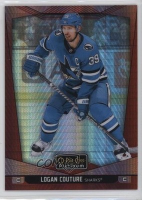 2024-25 O-Pee-Chee Platinum Red Prism 4/199 Logan Couture #185 0nr3
