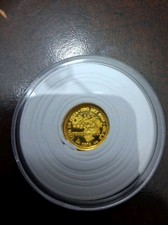 Extremely Rare 1974 Venezuela 0.900 Gold Coin 1/20 Ounce 1.5 Gr Simon Bolivar 