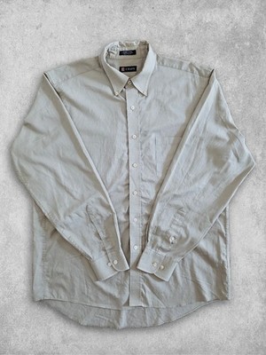 (XL) Vintage Chaps Ralph Lauren Hemd Beige   Classic Twill Shirt
