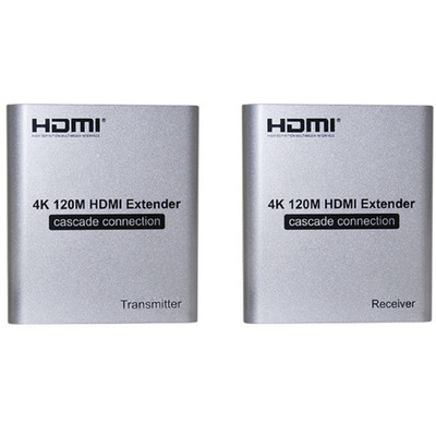 4K 120M HDMI Extender Cascade Connection over Cat5e/6 RJ45 Cable HDMI Splitter F