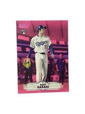 2025 Topps Stadium Club - Roki Sasaki #187 Pink Foil (RC)