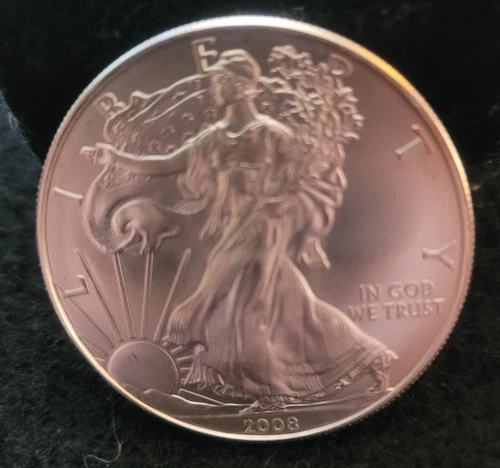 2008 - 1 oz American Silver Eagle Coin - One Troy oz .999 Bullion