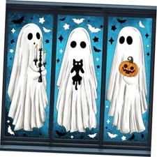 Halloween Large Ghost Window Clings Halloween Window Stickers White Ghost H-ws1