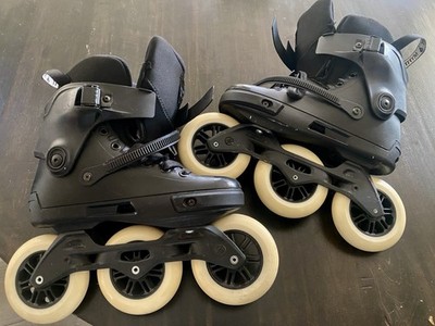 Powerslide Next core 110 Inline Skates Pair, Black with White Wheels