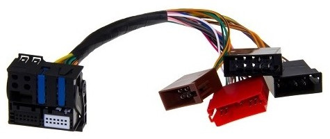 Câble adaptateur RNS-E pour Audi A3 A4 A6 TT avec connecteur ISO Fakra