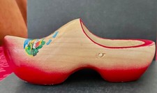 Duth wooden carved hand painted Clog Decoration not to wear 11x5x4