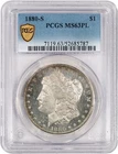 1880 S $1 Morgan Silver Dollar PCGS Gold Shield MS63 PL Proof Like Uncirculated