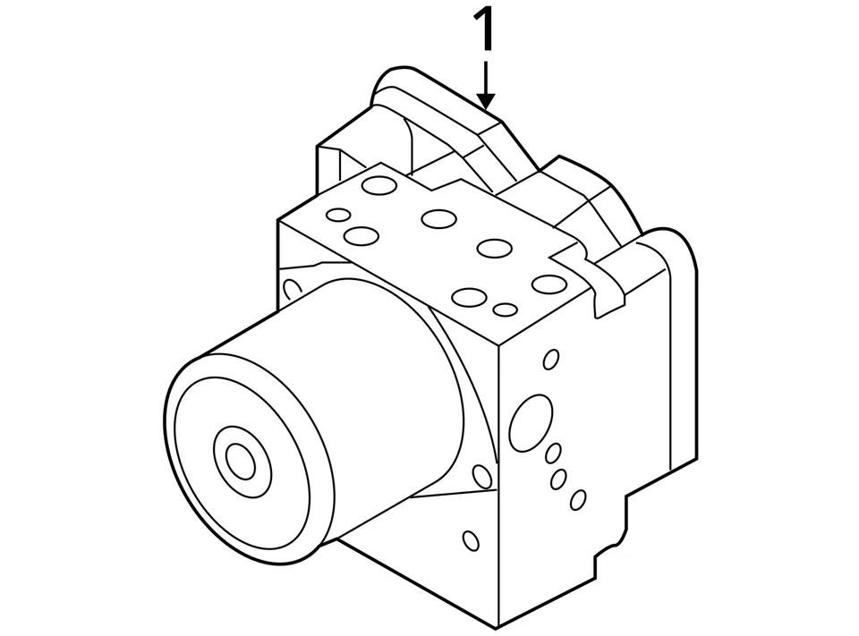 Módulo de control de bomba ABS Hyundai Genesis 2013-2013 BDKOC Foto 4 de 4