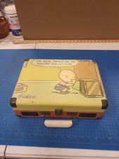 Crosley CR6233A-RE Peanuts Suitcase Turntable Portable Record Player Vintage