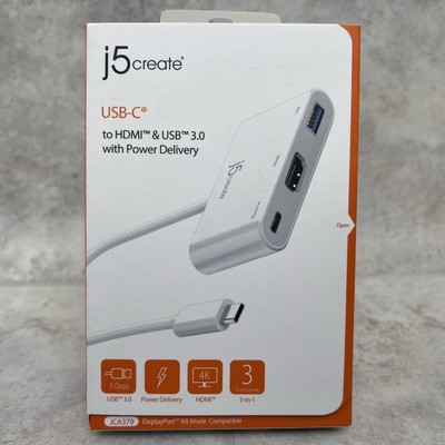 j5 Create (JCA379) USB-C to HDMI USB w/ Power Delivery