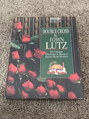 Vintage BePuzzled 1989 Double Cross By John Lutz Mystery Jigsaw Puzzle 1000 PC