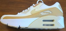 Nike Womens Sz 12 Max 90 LV8 White Club Gold Coconut Milk Team Gold FD4328-112