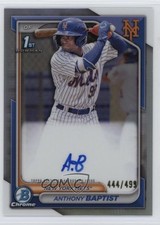 2024 Bowman Chrome Prospect Refractor 444/499 Anthony Baptist #CPA-AB Auto a8r
