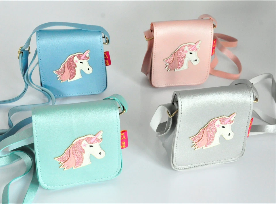Tasche Einhorn klein metallic – Glänzende Einhorn Tasche für Kinder - Bild 1 von 1