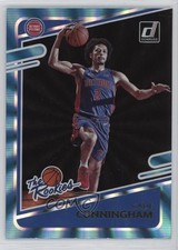 2021-22 Panini Donruss The Rookies Holo Teal Laser Cade Cunningham #1 0rt