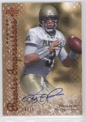 2007 UD Premier Impressions Bronze 74/75 Tyler Palko #PI-TP Rookie Auto RC 9ap