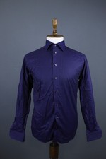 Eton Purple Slim Cotton Long Sleeve Collared Button Up Dress Shirt Sz 40 / 15.75