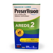 PreserVision AREDS 2 Formula, Eye Vitamin & Mineral Supplement, 210 Soft Gels
