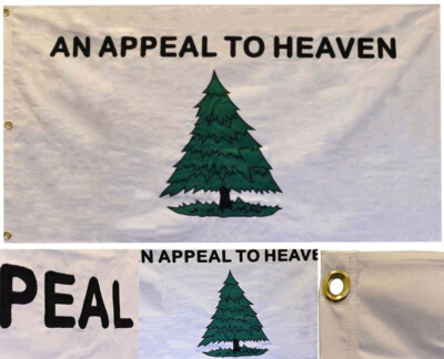 3x5 Embroidered An Appeal To Heaven (New Version) 100% Cotton Flag 3'x5'