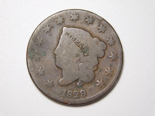 US COINS 1829 CORONET HEAD LARGE CENT - Picture 5 of 9