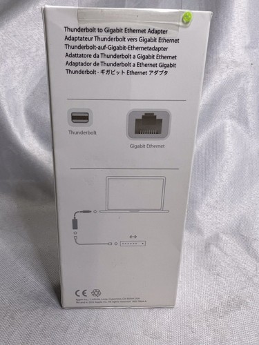 *GENUINE* OEM! Apple A1433 Thunderbolt to Gigabit Ethernet Adapter - MD463LL/A - Bild 4 von 5