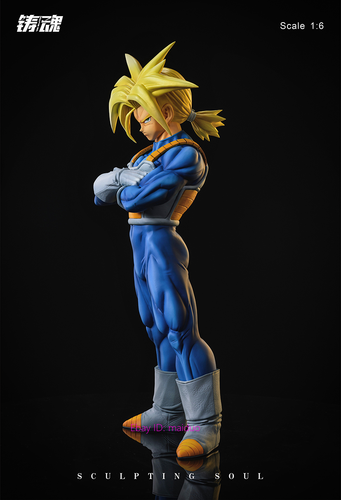 Trunks Resina Sculpting Soul Studio Dragon Ball Figurina con base 34,5 cm - Foto 5 di 9