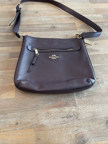 Coach Mae File Burgundy Pebbled Leather Bag Style #F34823 VERY NICE FREE SHIP!! - Picture 16 of 16