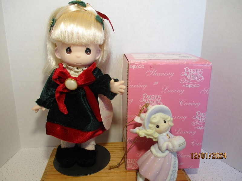 Precious Moments Doll - Little Gabrielle & Christmas Ornament