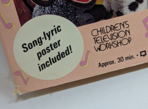 Sesame Street Sing Hoot & Howl 1991 VHS Tape W/ Lyric Poster - Picture 5 of 17