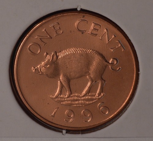 1996 Bermuda Cent - Uncirculated from Mint Roll