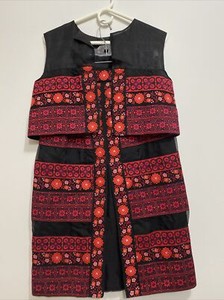 2pc Traditional Folk Dance Vest Skirt Cultural Outfit Ethnic Costume Floral