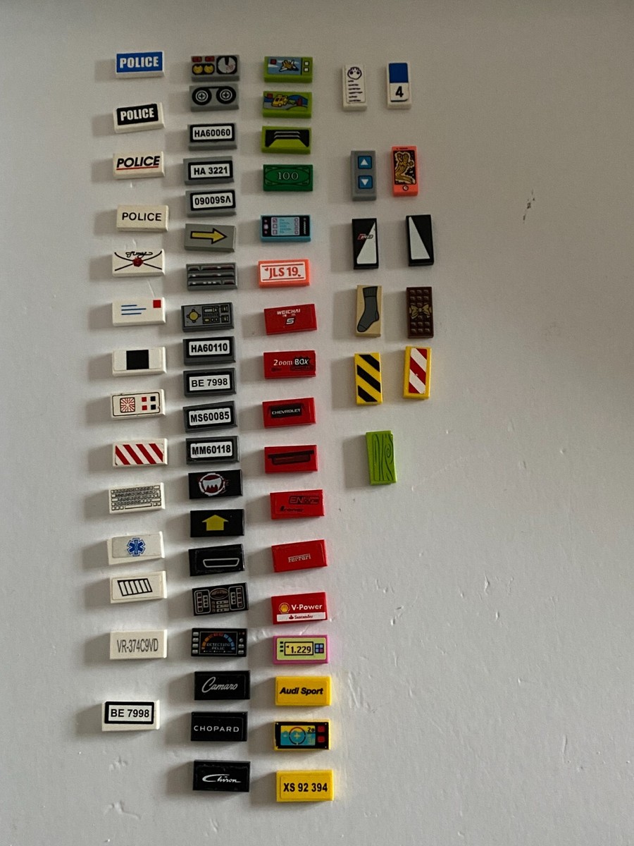 Lego Printed 1x2 Tiles Select your tile