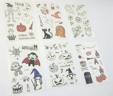 Small Halloween Temporary Tattoos 6 Sheets In Total