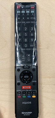 Genuine Sharp Aquos GB118WJSA TV DVD VCR Audio Remote Control- New