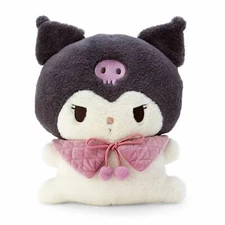 Sanrio Character Kuromi Fluffy Cushion Stuffed Toy (Potemoko) Plush Doll New