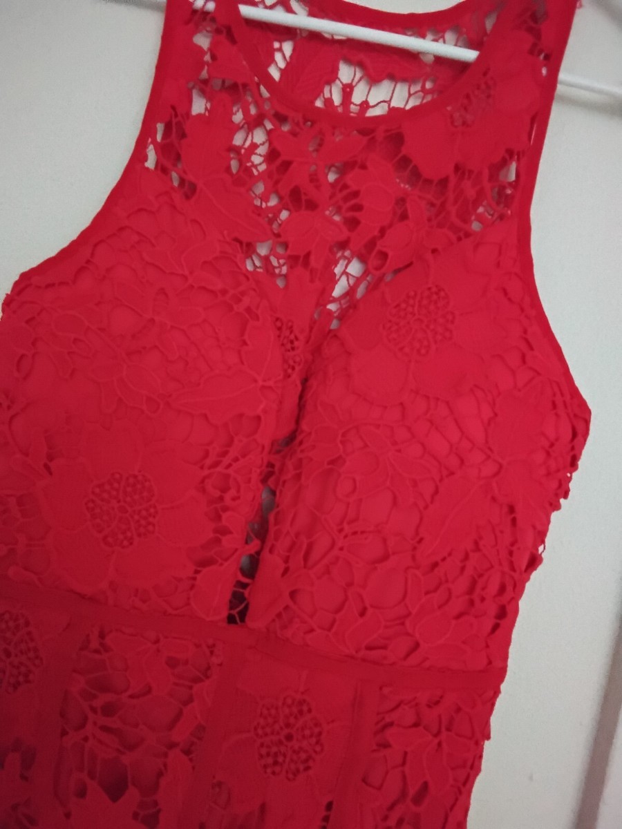 Ark & Co Red Lace Dress, Size M | eBay