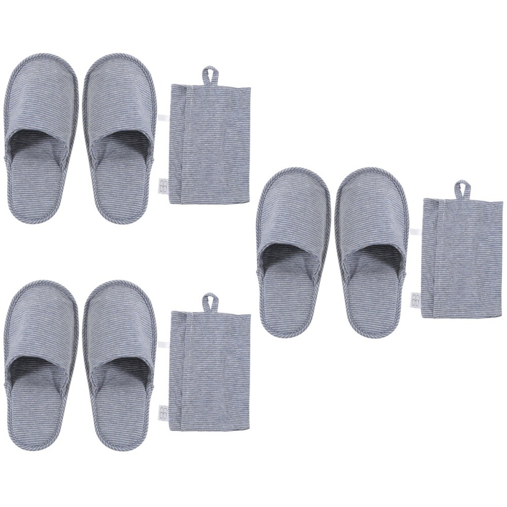 APL 3 Paia Ciabatte Portatili da Viaggio Clip in Cotone per Interni da Viaggio
