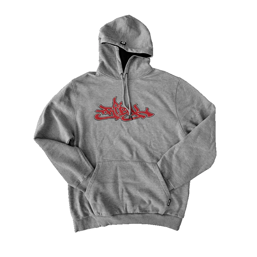 TRIBAL CLASSIC LOGO HOODIE HEATHER GREY