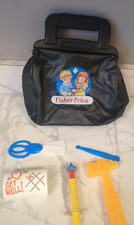 Vintage 1987 Fisher Price Medical Kit Doctor Nurse Bag Play Set