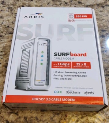 ARRIS SURFboard DOCSIS 3.0 Cable Modem - SB6190 Open Box 