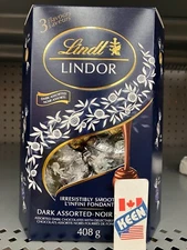 Lindt LINDOR Assorted Dark Chocolate Truffles Cornet, 408 G gift Box, Exp:2026SE