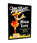 Miller High Life Sticker Decal  Sign Vintage Replica  Milwaukee Beer 3 Sizes