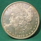 1878-S Morgan Silver Dollar-Sharp Details-High Luster-1st Year-Choice BU-#85