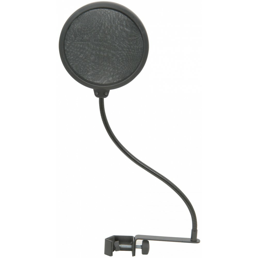 Citronic POP5 Microphone Pop Filter - Mic 125mm Screen - Goose Neck
