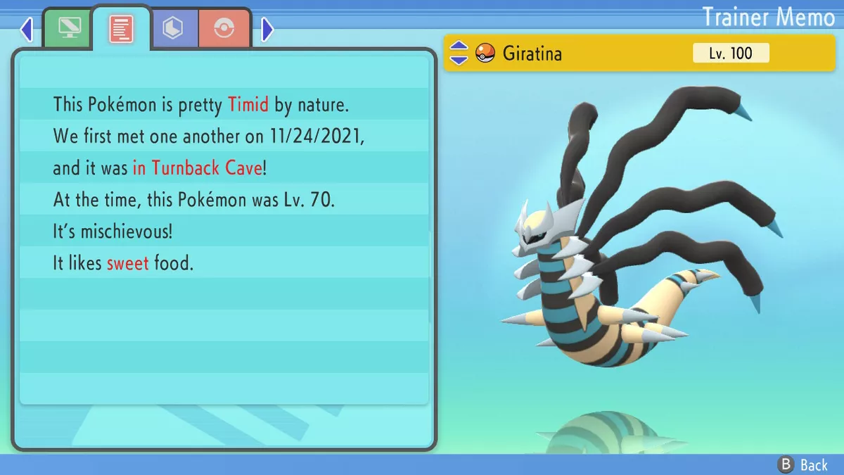 6IV Shiny Giratina Pokemon Brilliant Diamond Shining Pearl 